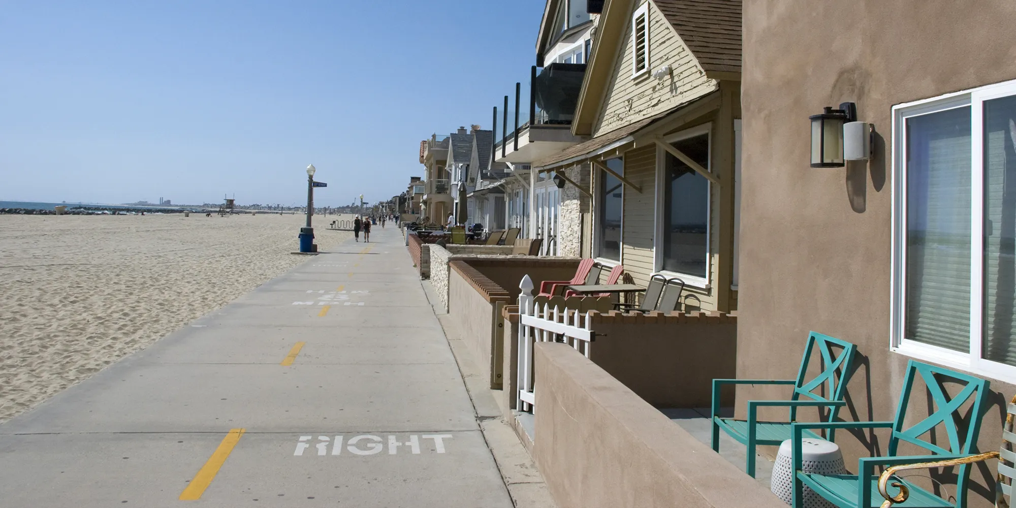 Row of Newport Beach Houses